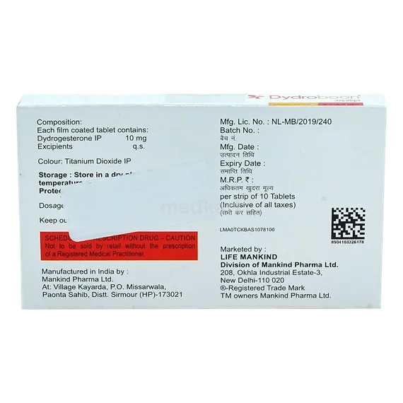 dydroboon 10mg tablet 10's